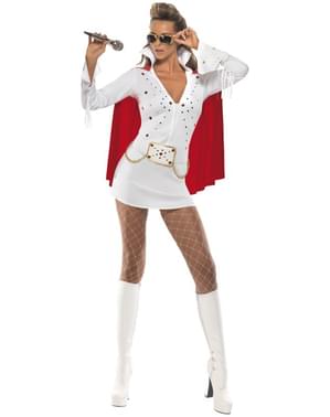 Lady's Elvis Viva Las Vegas White Costume