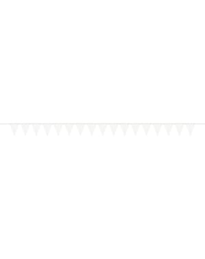 Banderines de copos de nieve navideños - White Snowflakes