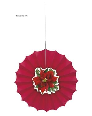 Dekoratív ventilátor elegáns poinsettia - Holly Poinsettia