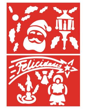 2 Felicidades Stencils