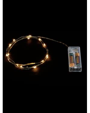 Hilo luminoso blanco cálido 20 LED