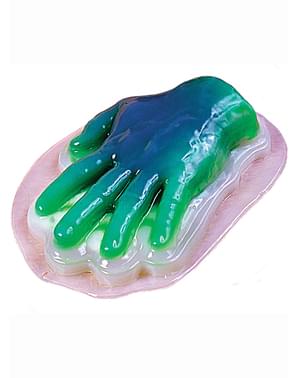 Hand shaped jelly mold