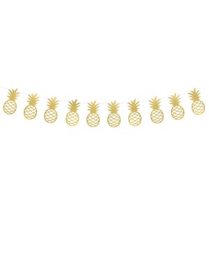 Guirnalda de piñas doradas de papel - Aloha Collection