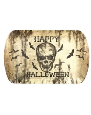Bandeja decorativa con calavera (39 x 24 cm)
