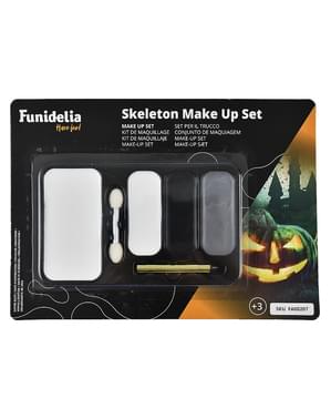 Set maquillaje de esqueleto
