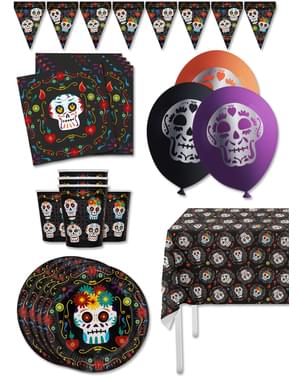 Kit décoration fête de Catrina jour des morts Premium 8 personnes - Day of the Dead