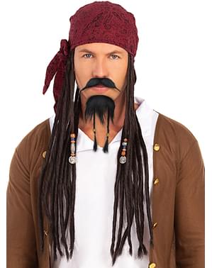 Bigote y perilla de pirata