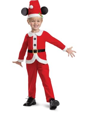 Fato de Mickey Mouse Pai Natal para menino