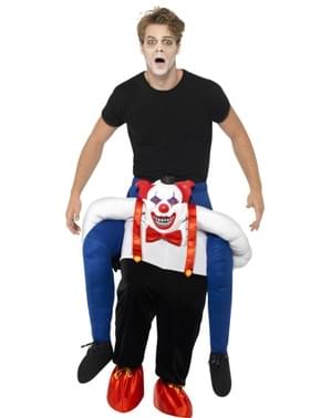 Böser Clown Ride On Kostüm für Erwachsene