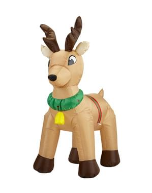 Giant luminous inflatable reindeer